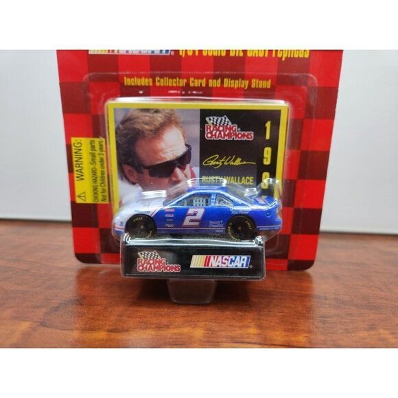 Vintage 1997 Racing Champions 1:64 #2 Rusty Wallace Diecast NASCAR Stand Card - Picture 3 of 9